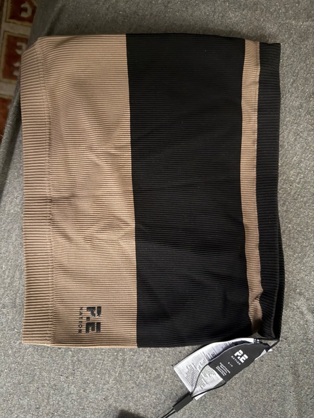 P.E Nation NWT Restore Strapless Top In Fossil - Picture 3 of 5